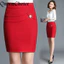 Phụ Nữ Chắc Chắn Váy Bút Chì Màu Đỏ Cao Cấp Bodycon Váy Mini OL Mặc Công Sở Váy Co Giãn