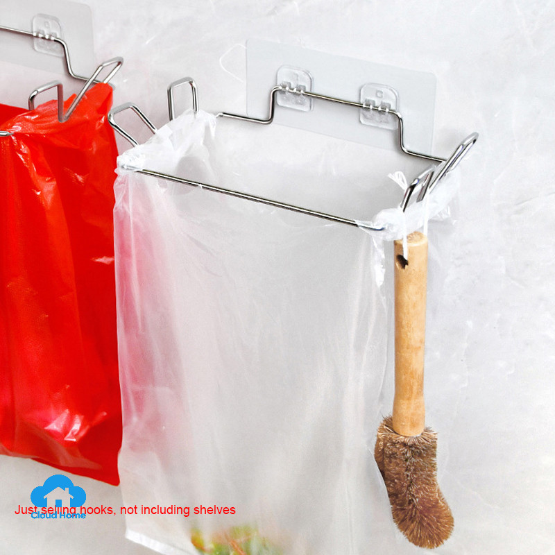 Móc khóa đôi trong suốt, không để lại dấu vết, chắc chắn, không cần đục lỗ.