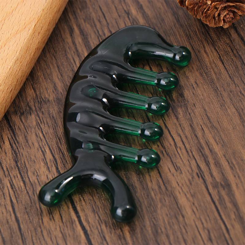 [Keepcheer] 5 Răng Kinh Tuyến Lược Massage Răng Rộng Da Đầu Acupoint Di Động Đàn Áp Lược Mới