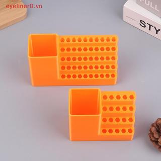 EY & HG 1 Giá đỡ máy khoan 20 / 50 lỗ Bit Sắp xếp đầu tuốc nơ vít Hộp công cụ lưu trữ bảng lỗ Tuốc nơ vít Giá đỡ chuôi lục giác.