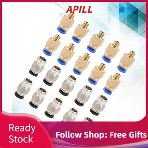 apill PC4-M10 Lắp khí nén thẳng 20 đầu nối nam + PC4-M6 Nhanh chóng trong máy in 3D chuyên nghiệp