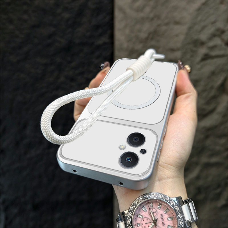 Ốp Lưng PBZZ Cho OPPO Reno 7Z 8z 5G RENO 7 LITE 5G Vỏ Điện Thoại Vỏ Mềm Silicon Chống Sốc Thiết Kế Mới Thẩm Mỹ Có Dây Buộc Cho Bé Gái Từ Tính TBDTBS1