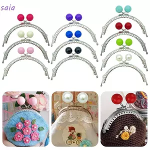 SAIA Ví Khung Kiss Clasp, Màu Kẹo Kim Loại Ví Khóa Khung, Túi Mini Phần Cứng Ví Khung Tay Cầm Túi Phụ Kiện