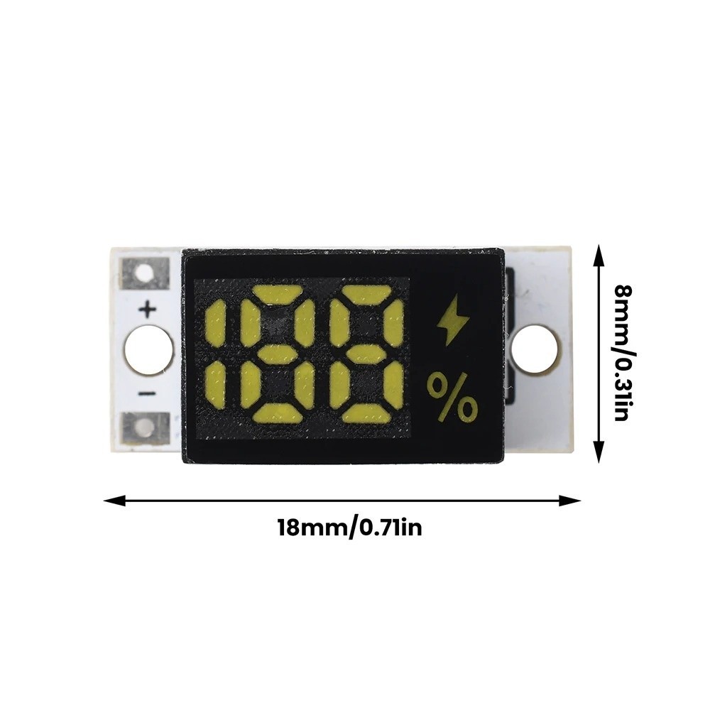 Mô-đun chỉ báo mức pin NOTE1, Màn hình kỹ thuật số LED Hiển thị đồng hồ đo công suất pin được kết nối, nút thông minh Hoạt động công suất thấp Đèn báo pin Lithium