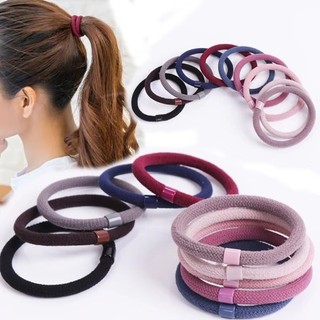 MIKYCO 5 CÁI Scrunchies, Trang trí kiểu tóc Phối màu Dây buộc tóc, Dây buộc tóc dệt kim đàn hồi cao đa năng dành cho nữ Cô gái