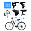 AirTag Cùng Phong Cách Bluetooth Xe Đạp Theo Dõi Sử Dụng Phần Mềm Findmy Mini Tuổi Thọ Pin Thiết Bị Bluetooth