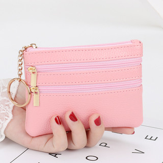 Ví đựng tiền xu có khóa kéo ngắn Mini thời trang