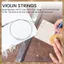 4 Dây Đàn Violin E-A-D-G Core Steel + Vết Thương Tinh Tế Dây Phụ Kiện Nhạc Cụ