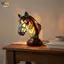 Đèn ngủ hình con ngựa sáng tạo Đèn bàn LED USB cho phòng ngủ gia đình Thư giãn