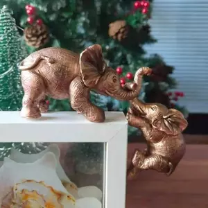 Estilo Tendência Nova Decoração Para Casa Elefante Polvo Ornamentos De Resina Simples E Moderno Artesanato Enfeites Supr