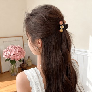 2025 Phong Cách Mới Đầu Lưng Tóc Kẹp Nhỏ Cảm Thấy Thu Đông Jinbi Brilliant Nước Cao Gạch Hạt Kẹp WC1M