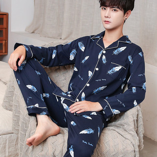 Bộ đồ ngủ cotton nam, thoải mái, mềm mại và thoáng khí