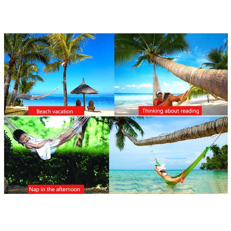 Võng lưới ngủ camping bền bằng nylon xoay được