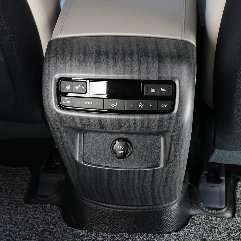 Dành Cho Xe Hyundai Palisade 2020-2025 Xe Điều Chỉnh Sợi Carbon Phía Sau Hàng Thông Hơi Bao Viền Phụ Kiện Nội Thất