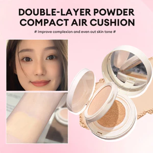 Phấn phủ dạng cushion hai lớp, lâu trôi, dưỡng ẩm, làm sáng da và che khuyết điểm.