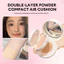 Phấn phủ dạng cushion hai lớp, lâu trôi, dưỡng ẩm, làm sáng da và che khuyết điểm.
