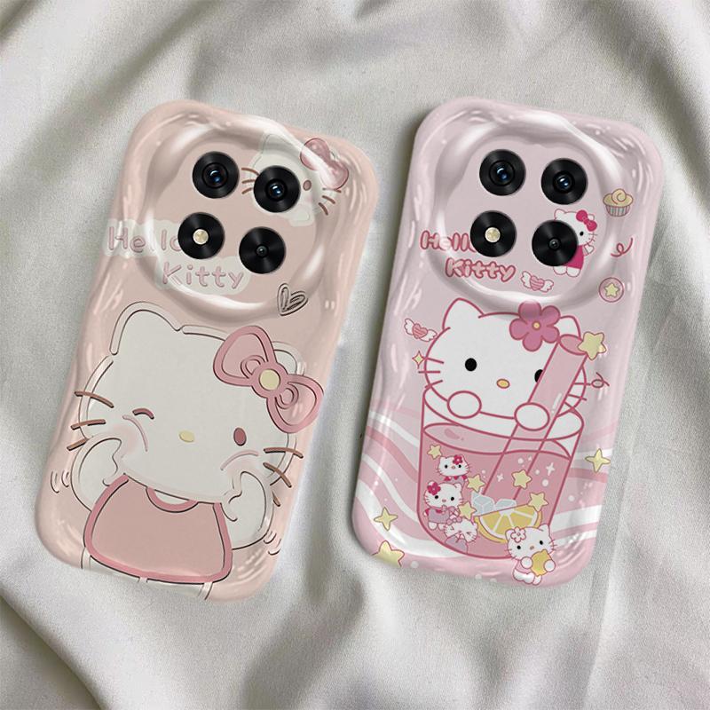 Ốp Lưng Cho Redmi Note 14 Pro 4G 5G POCO X7 Phim Hoạt Hình Kem Cặp Đôi Mèo Mềm TPU 3D Sóng Silicon Vỏ Điện Thoại