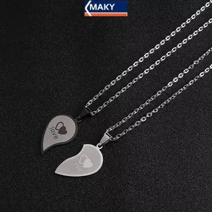 Cặp Đôi Trang Sức Hình Trái Tim từ Thép Không Gỉ, Phù Hợp cho Ngày Lễ Tình Nhân Việt Nam