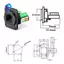 Cáp mạng RJ45 CAT5E Scoket rj45 Bảng điều khiển Mô-đun lắp đặt Cáp mạng Bộ mở rộng Cat 5 Bảng kết nối