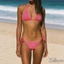 Bikini nữ gồm áo ngực lấp lánh và quần lót eo thấp, màu trơn, bộ đồ tắm hoàn hảo