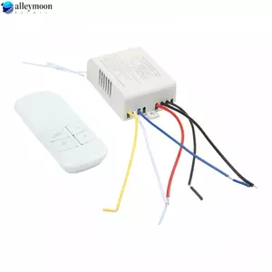Công tắc từ xa 3 chiều Mã độc đáo trên mỗi đơn vị Lắp đặt dễ dàng Hoạt động với bóng đèn LED