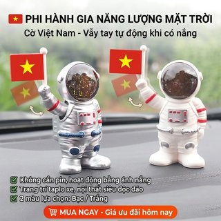 Năng Lượng Mặt Trời Phi Hành Gia Trang Trí Bảng Điều Khiển Ô Tô ABS Xoay Tay Đồ Chơi Nội Thất Ô Tô Bàn Đồ Trang Trí Quà Tặng