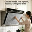 12 / 60 Chiếc Giấy Hấp Thụ Dầu Nhà Bếp Cho Bếp Hood Phạm Vi Dùng Một Lần Hood Chống Dệt Chống Dầu Giấy Lọc Màn Hình Phim Thiết Bị Nhà Bếp