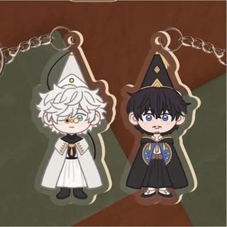 Acrylic Keychain for Witch Hat Atelier Qifrey Olruggio Tetia Richeh Coco Agott Q Version Cartoons Car Key Pendant