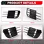 2 Chiếc Xe Phía Trước Ốp Lưng Sương Mù Lưới Tản Nhiệt Bao Sương Mù Bao Viền Cho Golf 6 MK6 GTD 2008-2013