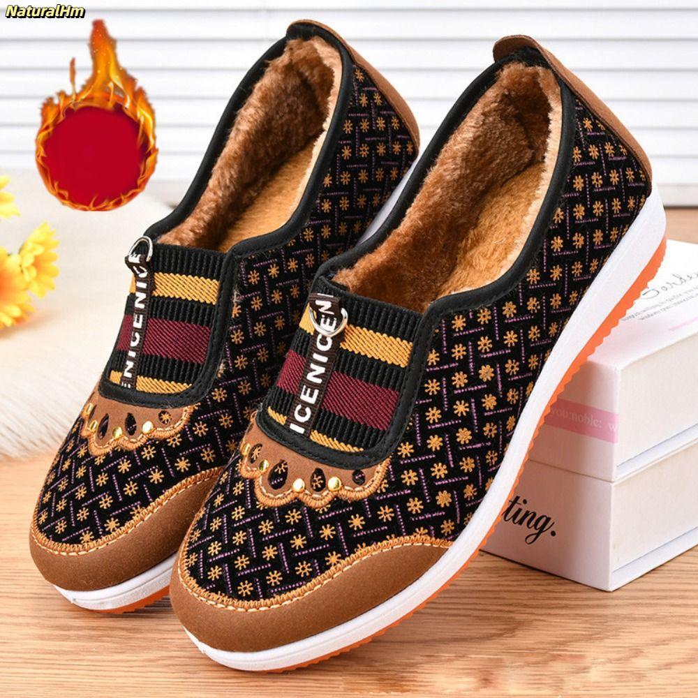 Giày Vải NATURALHM, Giày Vải Bắc Kinh Cổ Thường Ngày, Hot Old Bắc Kinh Thoáng Khí Miệng Tròn Giày Vải Mùa Xuân Thu Đông
