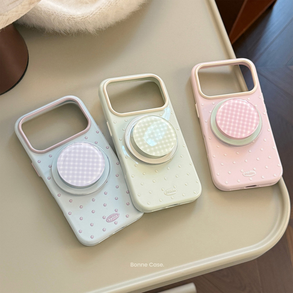 Ốp lưng iPhone chấm bi đơn giản phù hợp cho iPhone 17 Pro Max, 17, 16, 15, 14, 13, 12, 11 với phong cách đính kèm từ tính