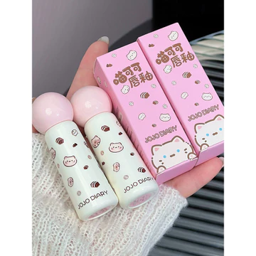 Hualuo Phong Cách Hàn Quốc Giá Rẻ Mềm Mại Cô Gái Mèo Cocoa Môi Men Nước Bóng Gương Son Bóng Son Bóng Son Môi Sinh Viên Đảng Su Yan