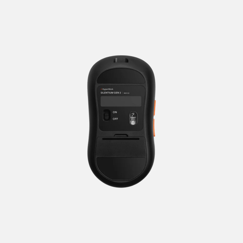 Chuột văn phòng không dây HyperWork Silentium Gen2 MS01.G2, Pin 500mAh, Trang bị 2 con lăn - Hàng chính hãng