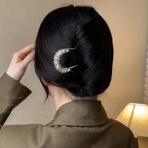 Tính Khí Ngọt Ngào Kim Cương Giả Bướm Kẹp Tóc Nữ Tinh Tế Ngọc Trai Thanh Lịch Tua Rua Hình Chữ U Kẹp Tóc Đôi Chèn Đầu Kẹp Tóc