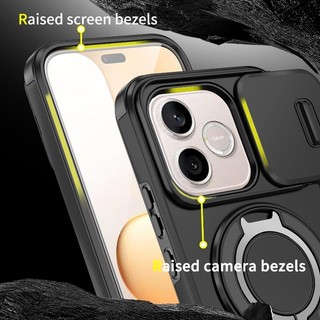 Chống Sốc Honor 600 Lite 400 Pro Honor 200 Smart 400 Lite Trượt Bảo Vệ Ống Kính Máy Ảnh Vòng Đứng Từ Tính Vỏ Điện Thoại Giáp Vỏ Silicon Cứng