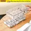 Hộp đựng kính râm SUNKISSD, Hộp đựng kính trong suốt 5 lưới, Hộp đựng kính mắt lệch chống bụi