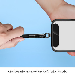 Dây Đeo Cổ Tay Gắn Điện Thoại Popkon Tự Siết Chống Rơi Gắn Qua Ốp