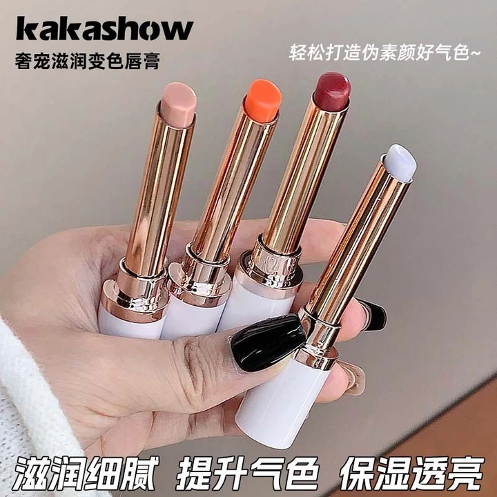 Kakashow Sang Trọng Thú Cưng Dưỡng Ẩm Nhiệt Độ Thay Đổi Son Môi Dưỡng Ẩm Chăm Sóc Môi Đổi Màu Môi Glaze Phong Cách Hàn Quốc ins Phong Cách Son Môi