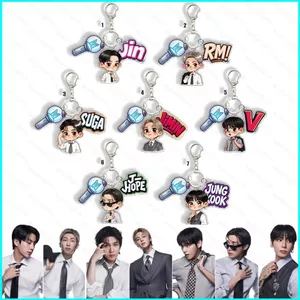 HK1 BTS SUGA Acrylic Móc Khóa 5 Album ARIRANG Hỗ Trợ Dính Mặt Dây Chuyền JIMIN Phụ Kiện Ngôi Sao Ngoại Vi KH1