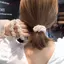 AqToCna Ngọc Trai Thanh Lịch Dây Buộc Tóc Hạt Bé Gái Scrunchies Dây Cao Su Đuôi Ngựa Giữ AqToCna