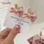 AqToCna Trẻ Em Ngọt Ngào Nơ Dễ Thương Kẹp Tóc Nhỏ Nữ Mũ Kim Cương Giả Tai Thỏ Vương Miện Tóc Mini Vuốt Kẹp Tóc Bé Gái Phụ Kiện Tóc AqToCna