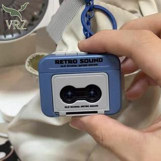 VRZ Móc khóa hộp nhạc Vintage di động DIY, móc khóa chuyển động giai điệu, đồ chơi âm nhạc, quà tặng HOT