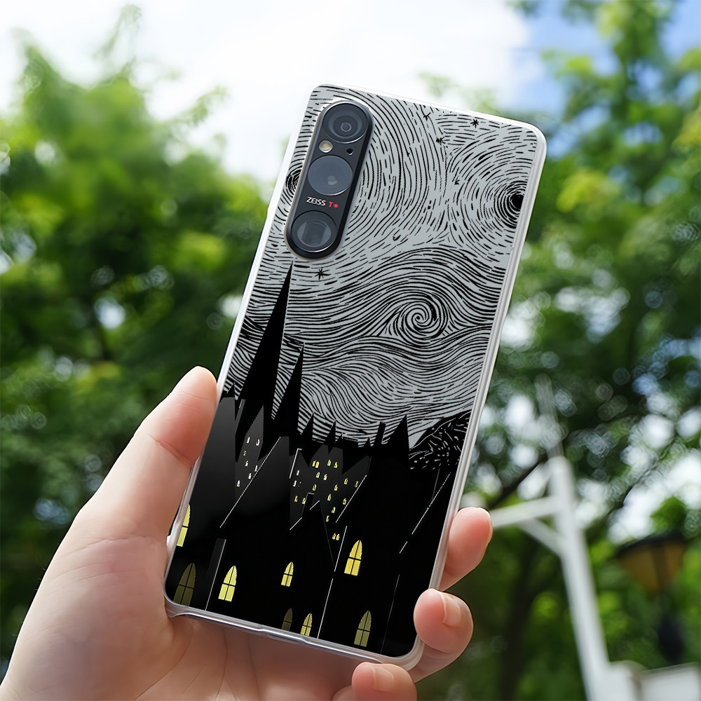 Vỏ điện thoại cứng mỏng nửa mảnh "Bầu trời đầy sao" cho Sony Xperia 1 II/III/IV/V, Xperia 5 II/III, Xperia 10 II/III/V