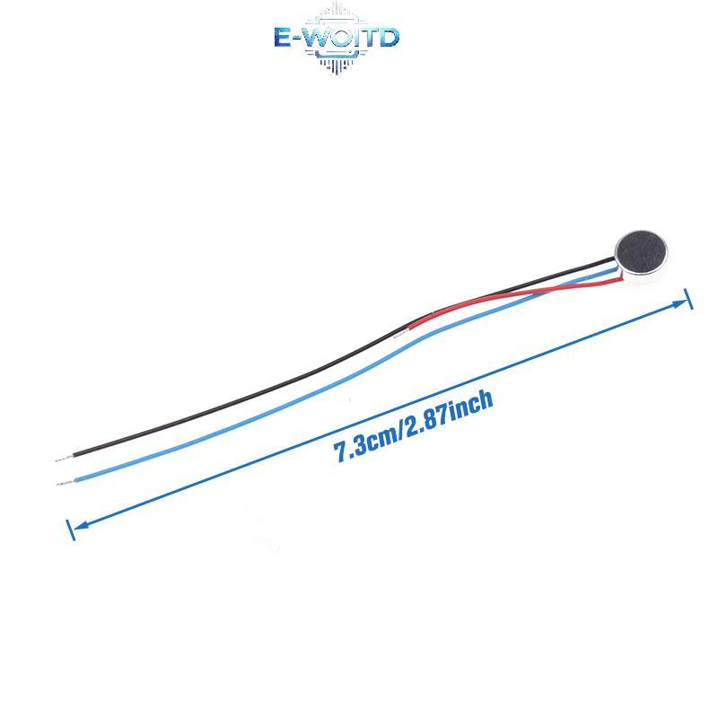 E-WOITD 5 Cái 6x2.5mm 6025 MIC Capsule Electret Condenser Micro Có Dây Chiều Dài 7CM Cảm Biến Luồng Khí Máy Phun E-WOITD