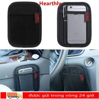 Bảo quản xe hơi HEARLY, Túi đựng vải màu đen, Dụng cụ sắp xếp lưới ô tô đa năng hữu ích cho ô tô