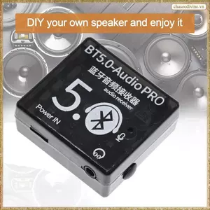 Bộ thu âm thanh BT5.0 Bộ giải mã Bluetooth MP3 Loa ô tô Lossless Bảng khuếch đại âm thanh có vỏ + Cáp âm thanh AUX DC3.7-5V