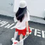 Váy chấm bi màu đỏ cho bé gái Phiên bản Hàn Quốc Mùa hè Phong cách mới cho trẻ em Váy ngắn ren thời trang eo cao