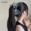 AqToCna Thanh Lịch Nơ Vuốt Tóc Cho Nữ Thời Trang Bé Gái Lưới Ngọt Ngào Kẹp Tóc Đa Năng Lớn Cá Mập Tính Khí Phụ Kiện Tóc Quà Tặng AqToCna