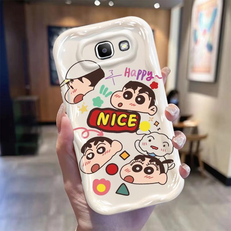 Vỏ Silicon Hoạt Hình Cho Samsung J7 Prime ON7 2016 3D Bảo Vệ Hoạt Hình TPU Mềm Crayon Shin chan Vỏ Điện Thoại