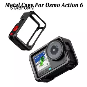 STABFOAM Bảo Vệ, Giày Lạnh Tích Hợp Có Nắp Ống Kính Lồng Kim Loại, Khung Camera Phát Hành Nhanh Hợp Kim Nhôm Cho DJI Osmo Action 6 Phụ Kiện Camera Hành Động